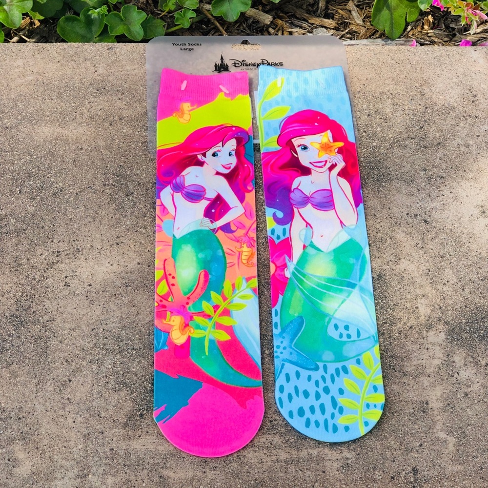 Disney Parks The Little Mermaid ARIEL Socks